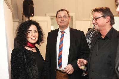 (vlnr) Staatssekretrin Demirbken-Wegner, Herr Dr.Jonitz Vors. der rztekammer, Herr Felsberg Geschftsfhrer des Marbuger Bundes