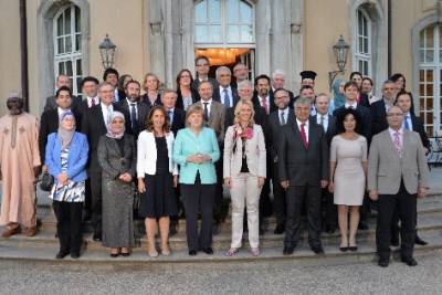 Fastenbrechen der Staatsministerin und Beauftragte fr Migration, Flchtlinge und Integration  unter Beteiligung der Bundeskanzlerin, Dr. Angela Merkel