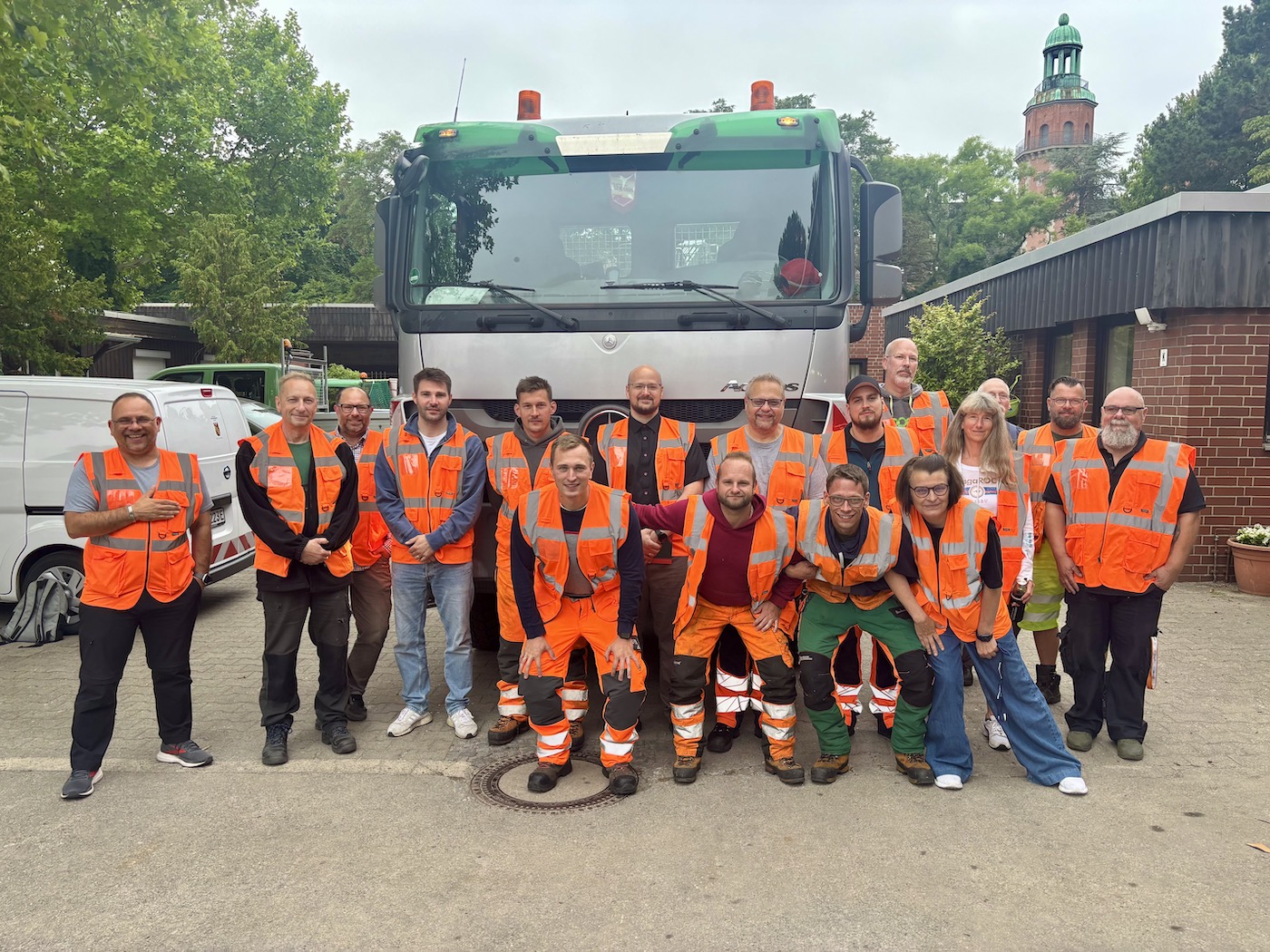 Team des Stra�en- und Gr�nfl�chenamts Reinickendorf